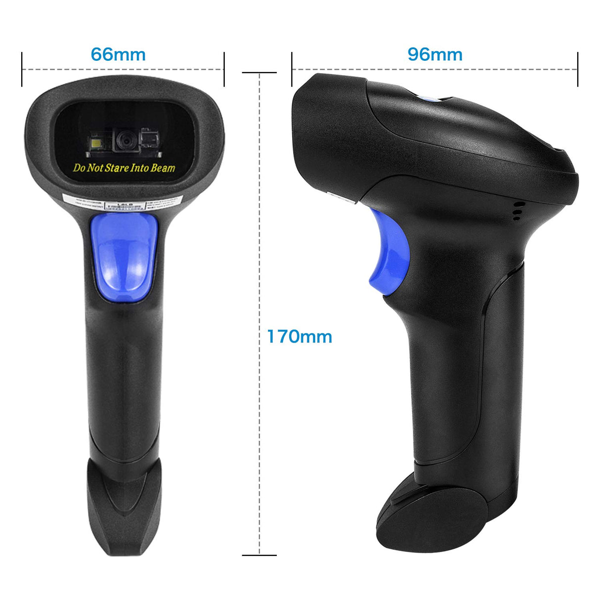 Wireless 1D 2D Barcode Scanner with Stand, NetumScan Portable Automatic QR Code Scanner Supports Screen Scan Handheld CMOS Image Bar Code Reader with USB Receiver for Warehouse POS and Computer NetumScan