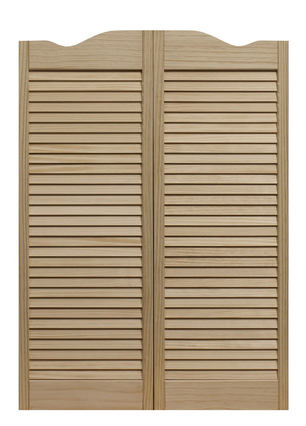 LTL Home Products 858642 Dixieland Louvered Café Interior Swing Solid Wood Door, 36"X42", Unfinished LTL Home Products
