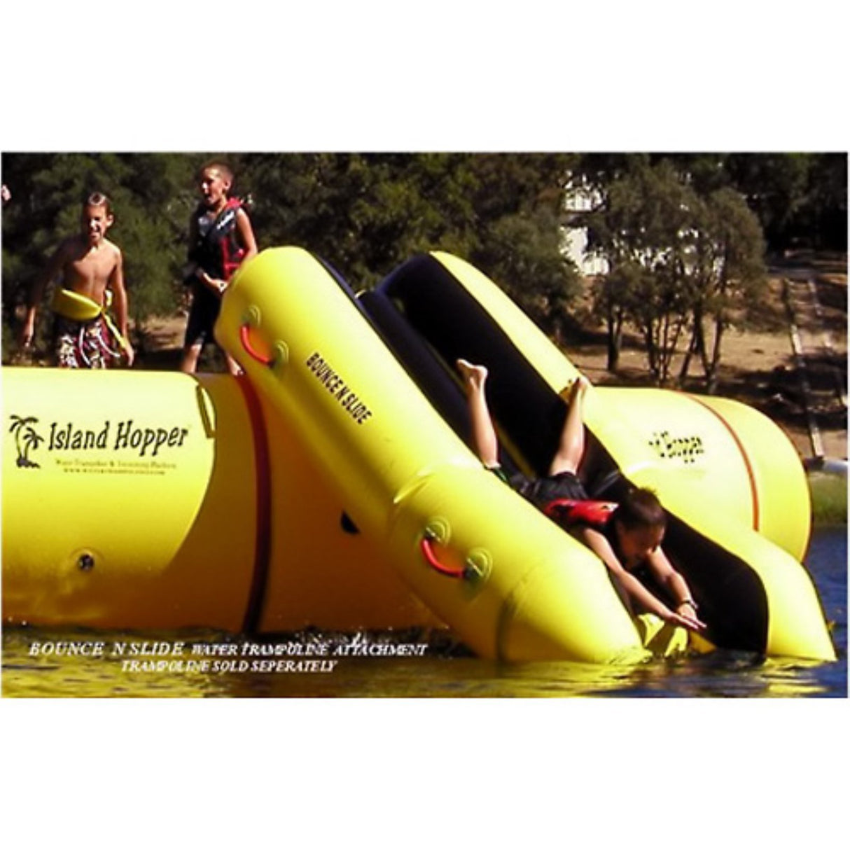 Island Hopper Bounce N Slide Water Trampoline Attachment Yellow - Slide Only Island Hopper
