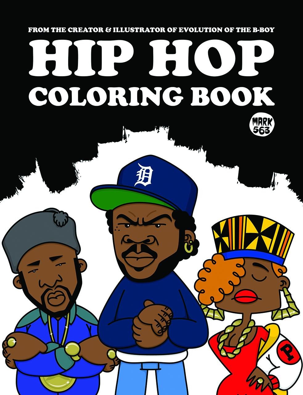 Hip Hop Coloring Book Dokument Forlag