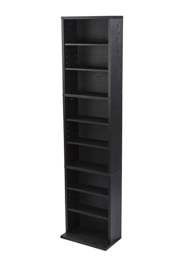 Atlantic Herrin Media Storage Cabinet – Protects & Organizes Prized Music, Movie, Video Games or Memorabilia Collections, PN 74736250 in Ebony