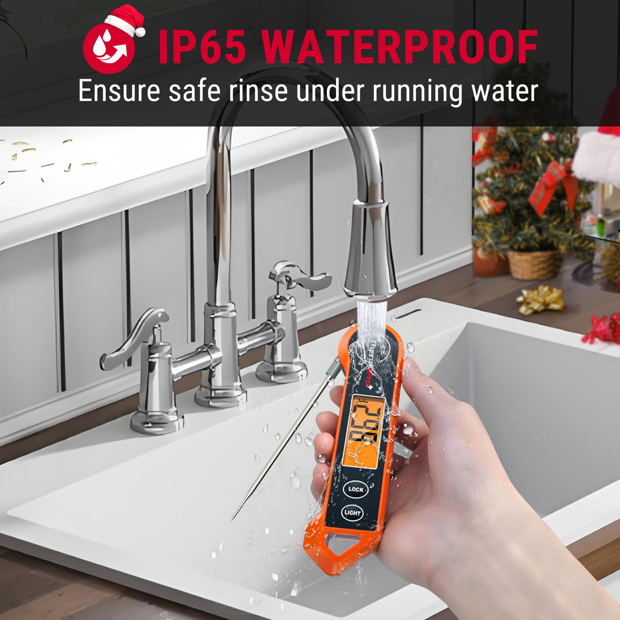 ThermoPro TP19H Digital Meat Thermometer for Cooking with Ambidextrous Backlit and Motion Sensing Kitchen Cooking Food Thermometer for BBQ Grill Smoker Oil Fry Candy Instant Read Thermometer ThermoPro