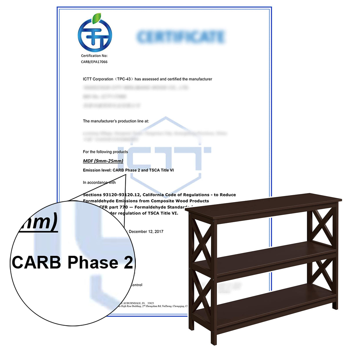 Yaheetech Television Stands & Entertainment Centers with 3 Tier Storage Shelf TV Stand for Living Room, Espresso Yaheetech