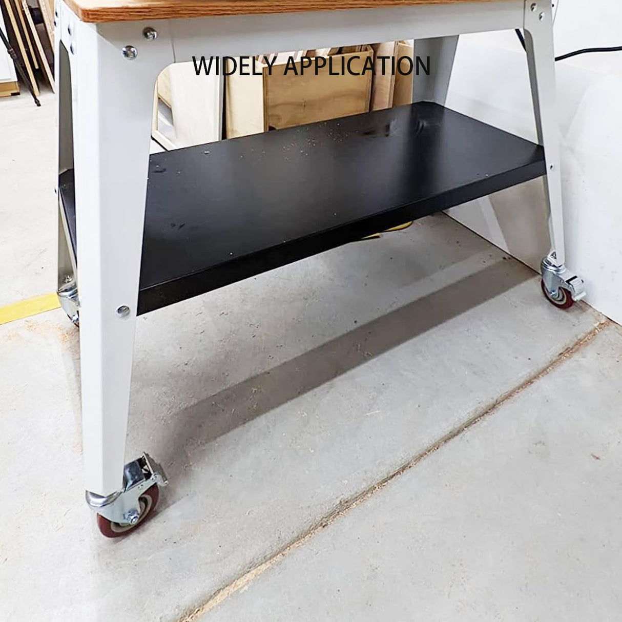 Swivel Stem Casters, Heavy Duty Double-Locking Castors with Red PU Wheels Quiet and No Marking with Metric Thread Rods M10-1.5x25mm 800-1000lb Load Capacity Pack of 4 (3 Inch) N\A