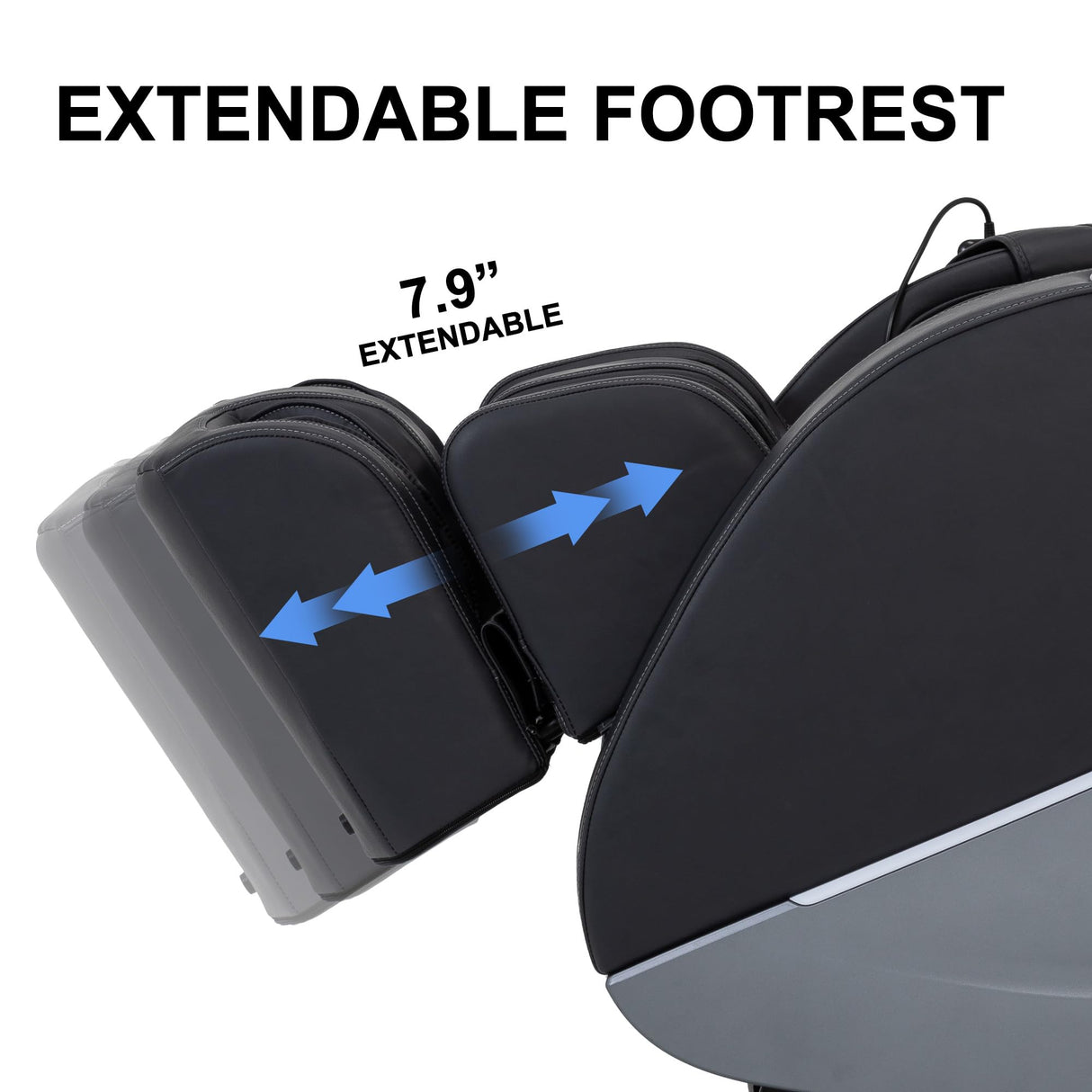 MYTHIA A303 Massage Chair iRest System, Full Body with Heat, Zero Gravity, 53.15" SL Track Shiatsu Recliner with Auto Body Scan, Bluetooth Speakers, Footrest Calfrest Extension (Black) MYTHIA