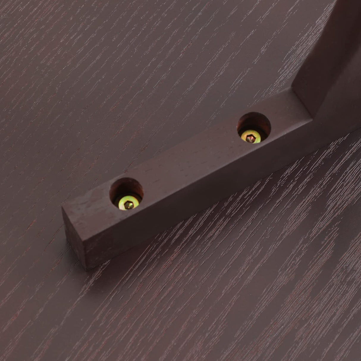 FIRMINANA Small Oval Coffee Table for Living Room,Mango Tabletop Mid Century Modern Coffee Table,Espresso,18.9" D x 33.47" W x 15.75" H FIRMINANA