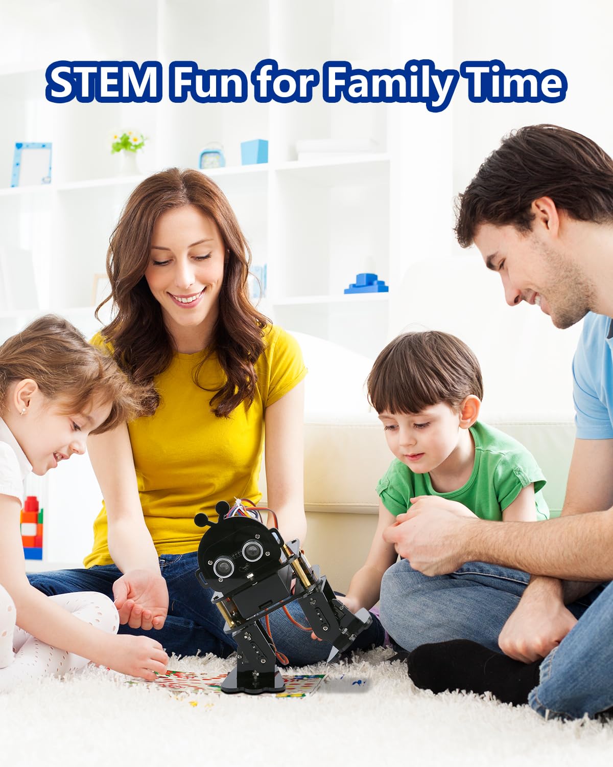 Biped Robot Kit STEM Toys Science Kit for Kids, Bionic Bipedal Robotics Programmable Coding Crafts Set for Arduino ESP32, Birthday Gift for Age 8-12 Boys Girls Teens ACEBOTT