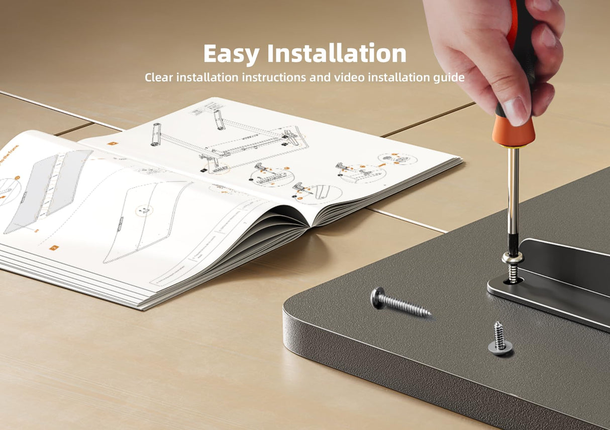 YDN Electric Standing Desk, Adjustable Height Stand up Desk, 55x24 Inches Sit Stand Home Office Desk with Splice Board, Black Top YDN