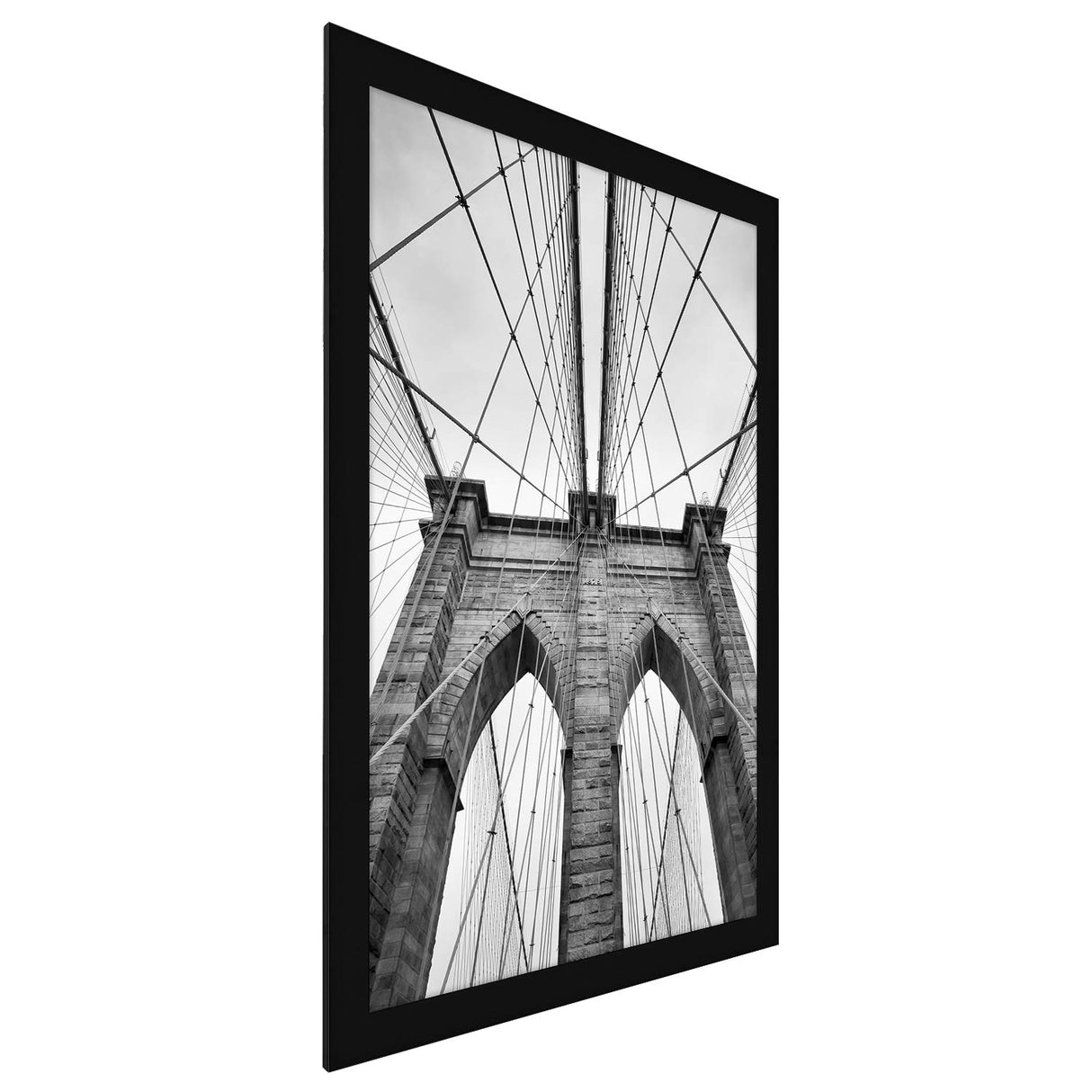 Americanflat 20x30 Poster Frame with Polished Plexiglass - Black Picture Frame - Wide Photo Frames Made of Engineered Wood for Vertical or Horizontal Wall Display - Epic Collection - Black Americanflat