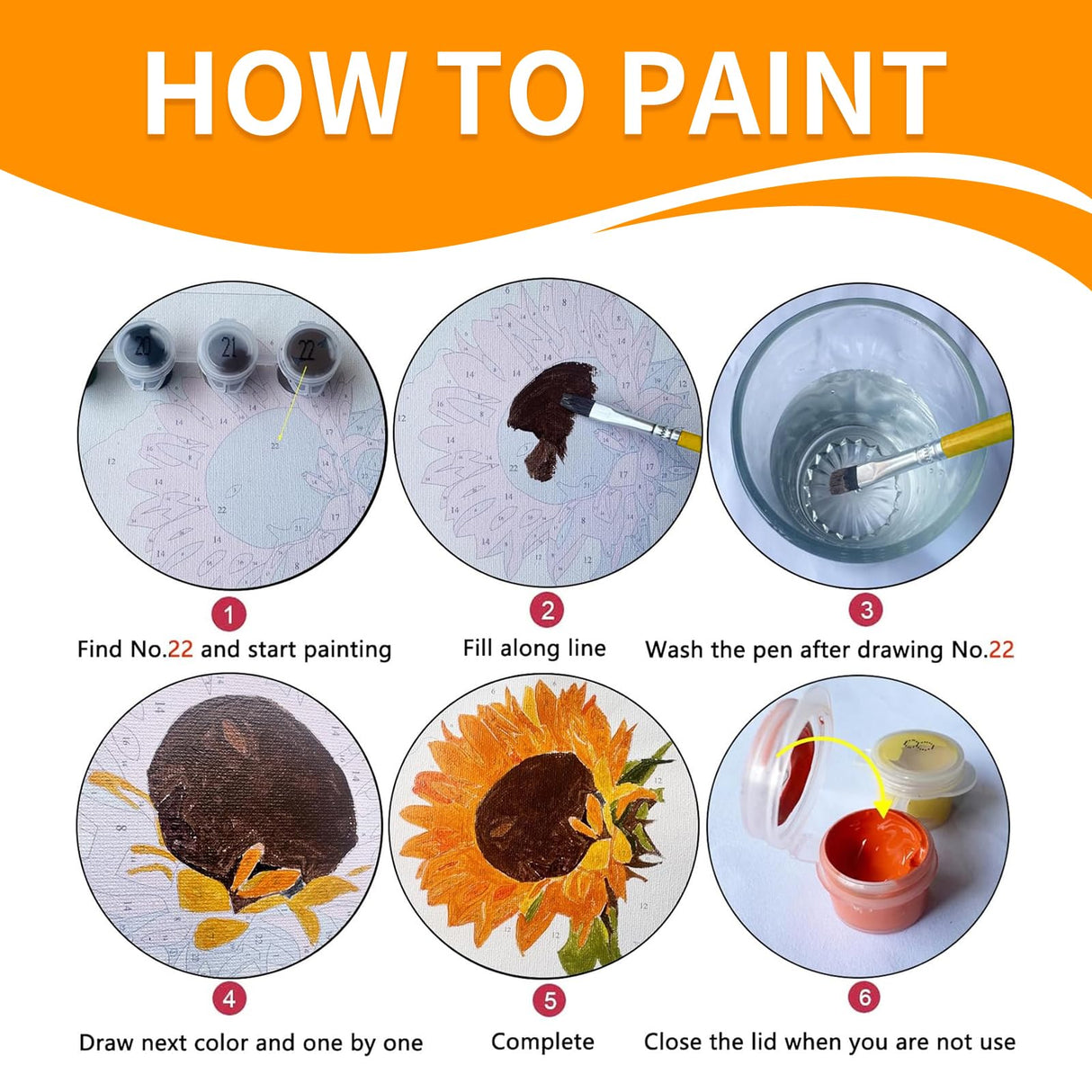 JULOUYN 2 Pack Paint by Numbers Kit for Adults Beginner, Forest Mushroom DIY Canvas Art Kit with Brushes & Acrylic Paints for Home Decor 16x20 in JULOUYN