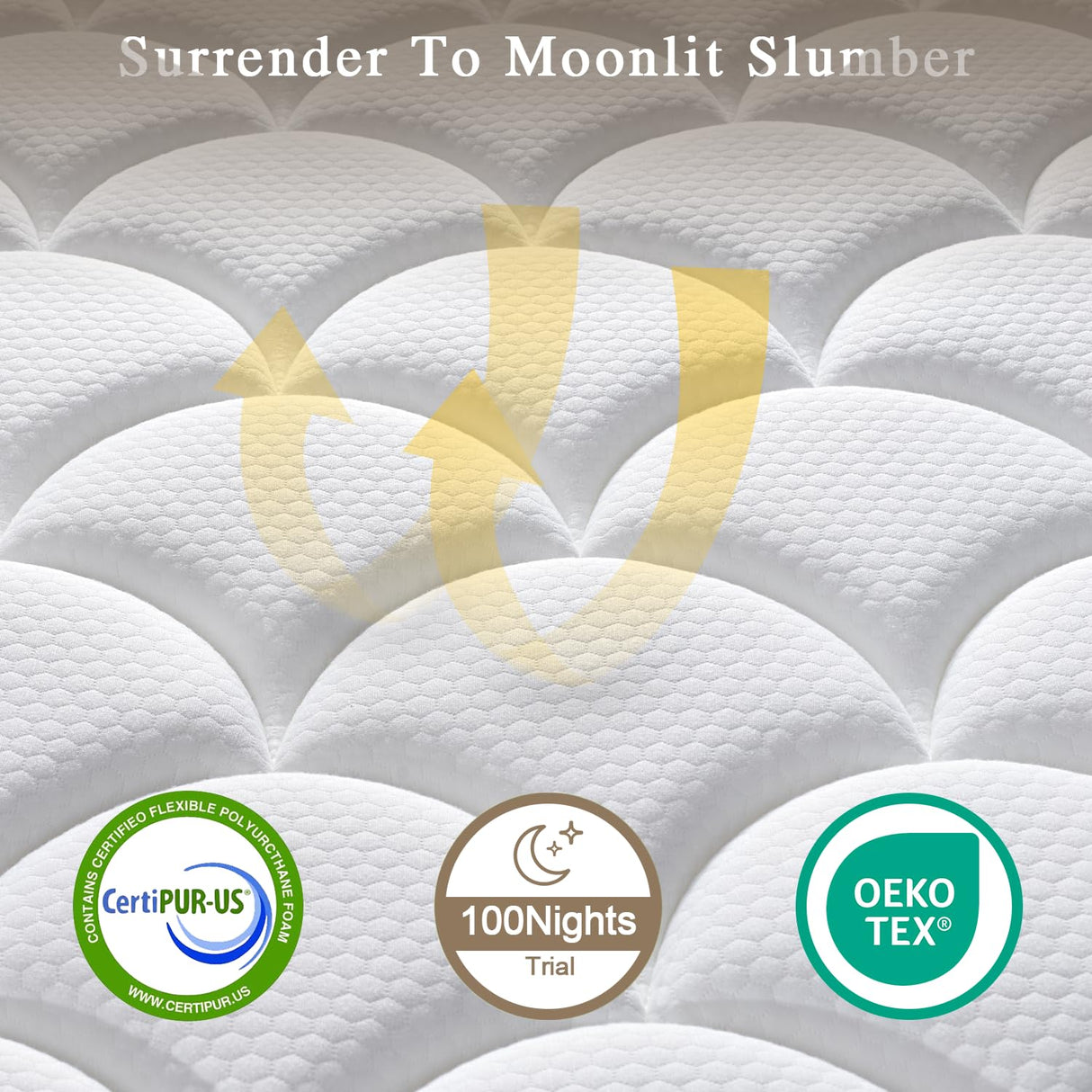 Gsleepee 14 Inch King Size Mattress in a Box, Memory Foam Hybrid Mattress for Motion Isolation, Soft and Comfortable, Pressure Relief, Medium Firm Support Gsleepee