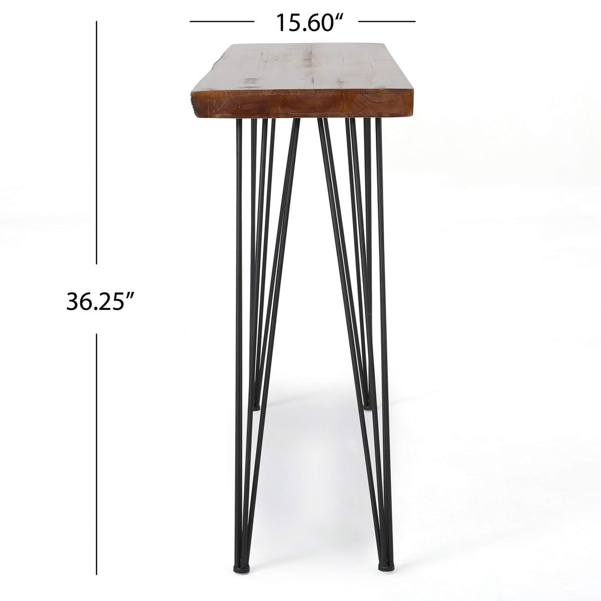 Christopher Knight Home Remington Firwood Faux Live Edge Console Table, Natural Christopher Knight Home