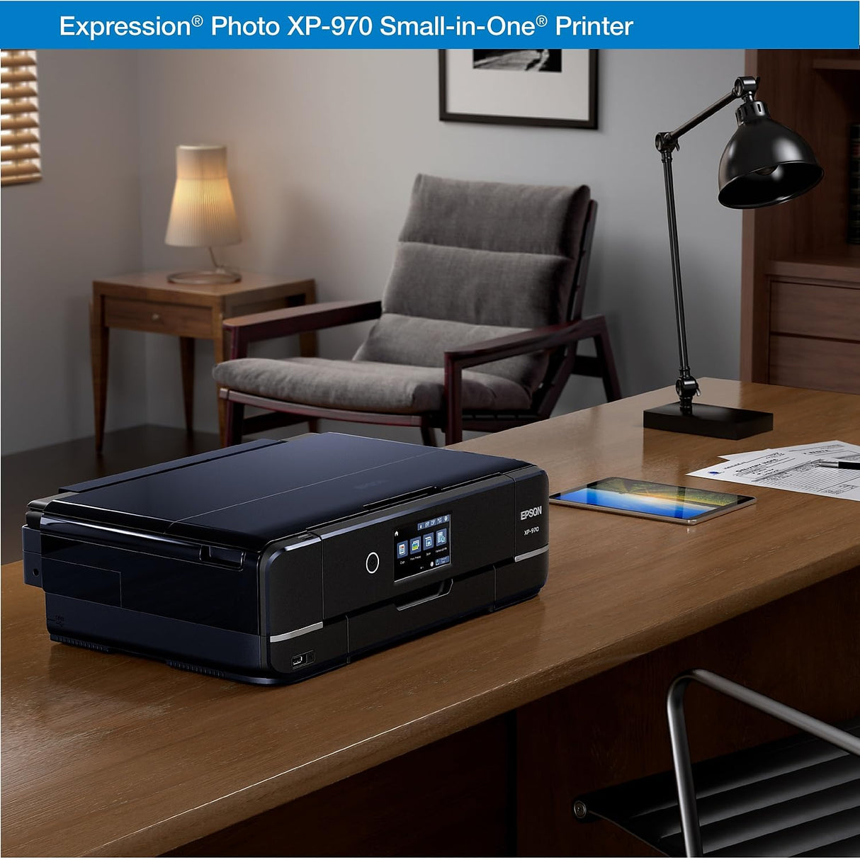 Epson Expression Photo XP-970 Wireless Color Photo Printer with Scanner and Copier, Black Epson