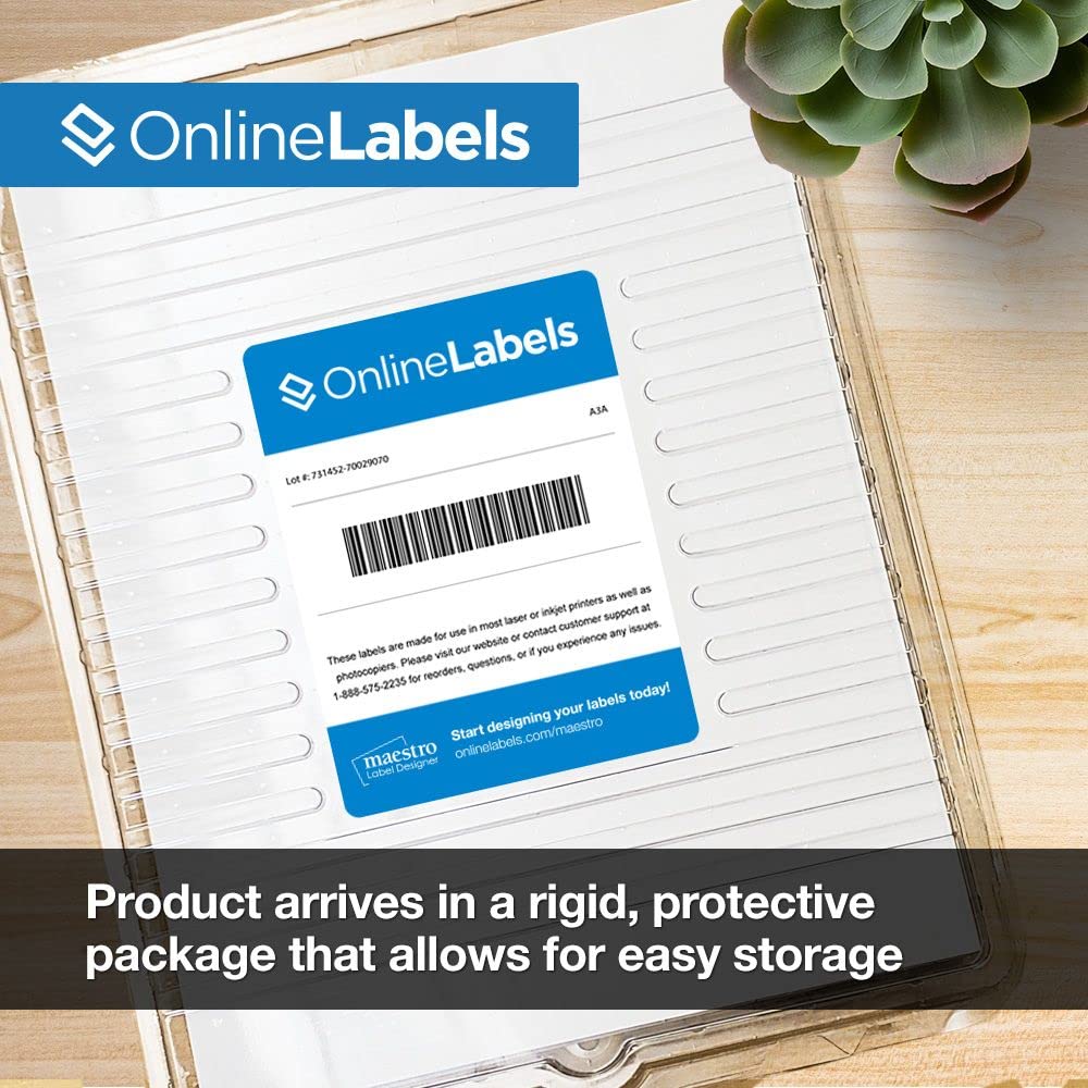 Door Hangers - 4.25 x 11 - Cardstock - Pack of 200, 100 Sheets - Inkjet/Laser Printer - Online Labels Online Labels