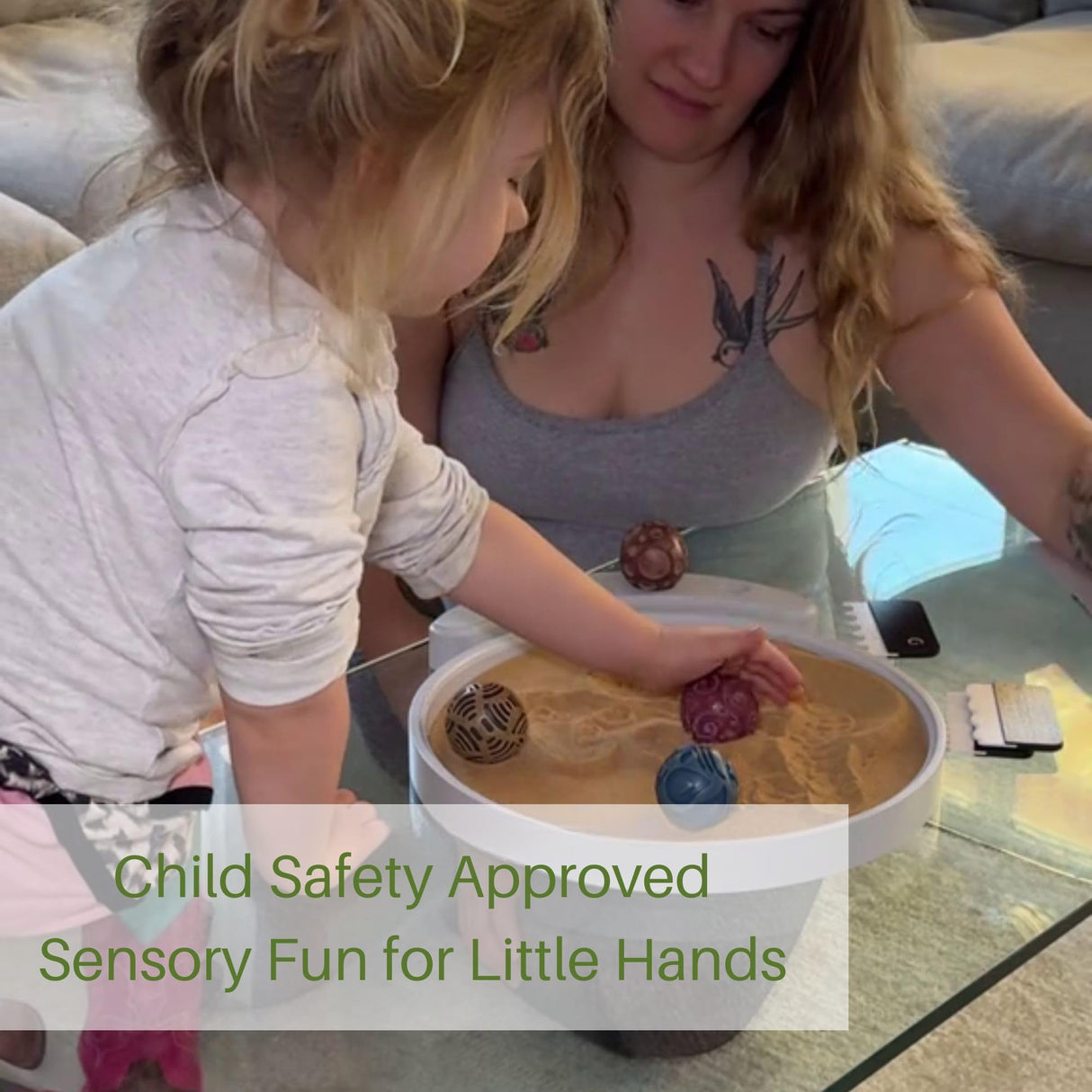 ENSO Japanese Zen Garden Kit for Desk - Inori Premium Sand Garden Gift Set for Meditation Therapy - Mini Zen Décor Office Desktop Accessories - Solid Wood Tray, 4 Hand Crafted Spheres & Custom Holder ENSO SENSORY