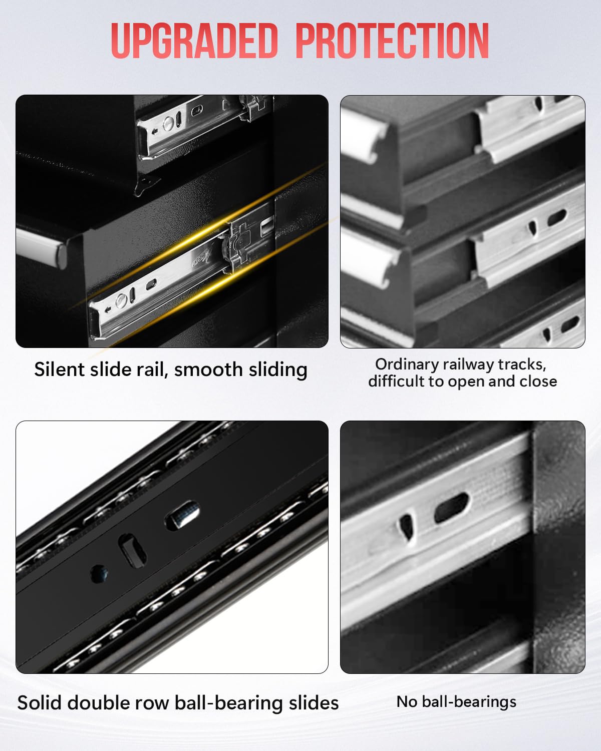 Fitenlor Tool Chest, Tool Boxes with 7 Drawers, Tool Cart with 7 Organizer Tray Divider Set & Wheels, Large Rolling Tool Box Organizer for Garage, Workshop, Home Crafts Fitenlor