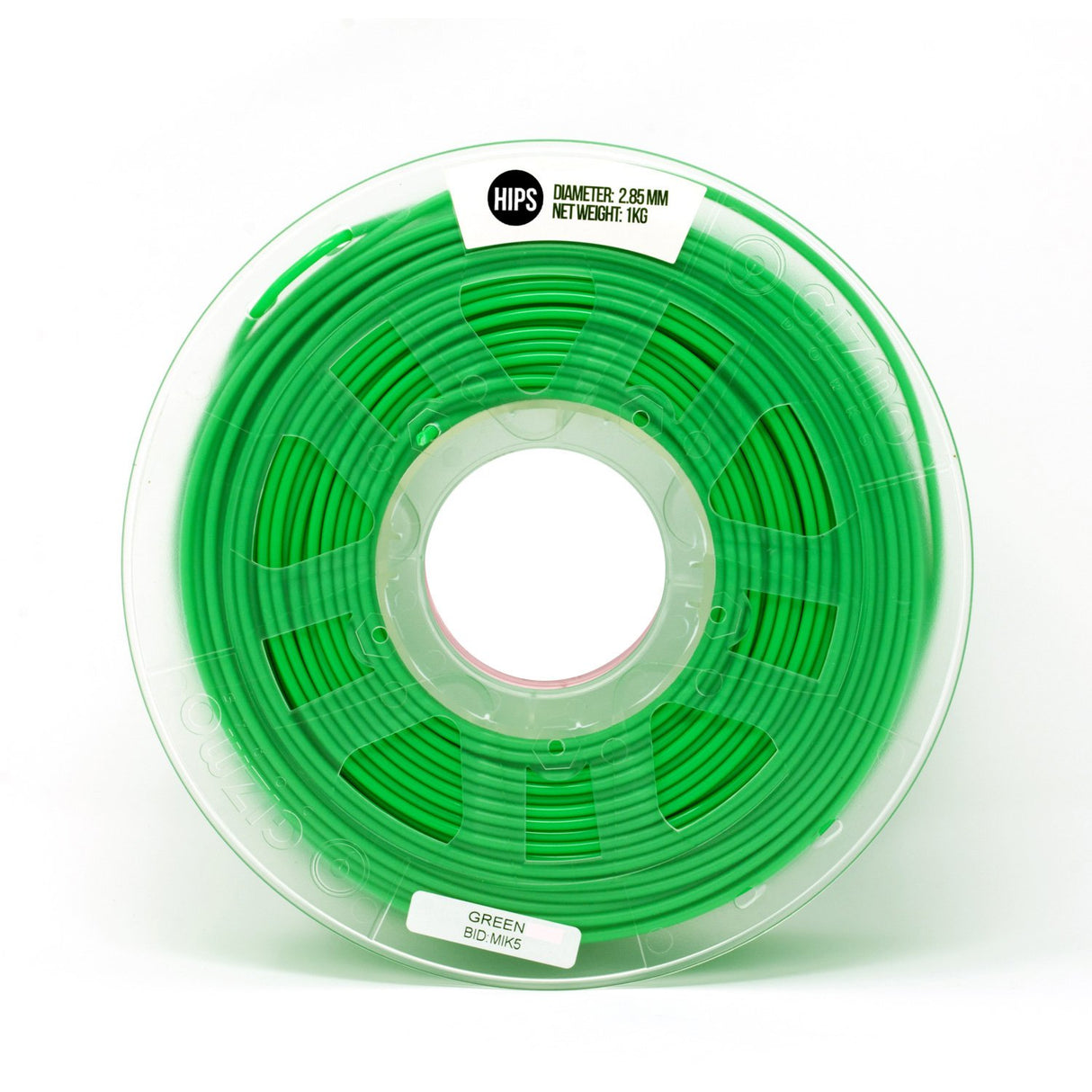 Gizmo Dorks 1.75mm HIPS Filament 1kg / 2.2lb for 3D Printers, Green Gizmo Dorks