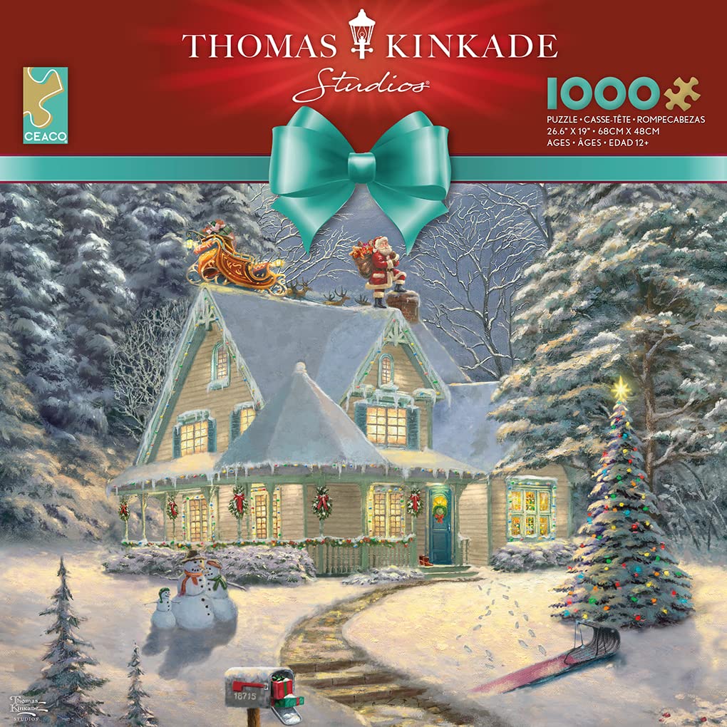 Ceaco - Thomas Kinkade - Holiday - Midnight Delivery - 1000 Piece Jigsaw Puzzle Ceaco