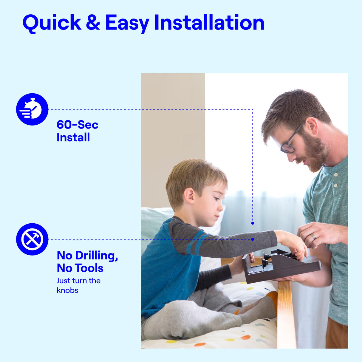 BedShelfie Bedside Shelf, Bunk Bed & Top Bunk, College Dorm Room Essentials, Clip On Nightstand, Bed Side Table Tray Organizer, Dorm Room Decor, College Dorm Essentials - Cable Catch, Black BedShelfie