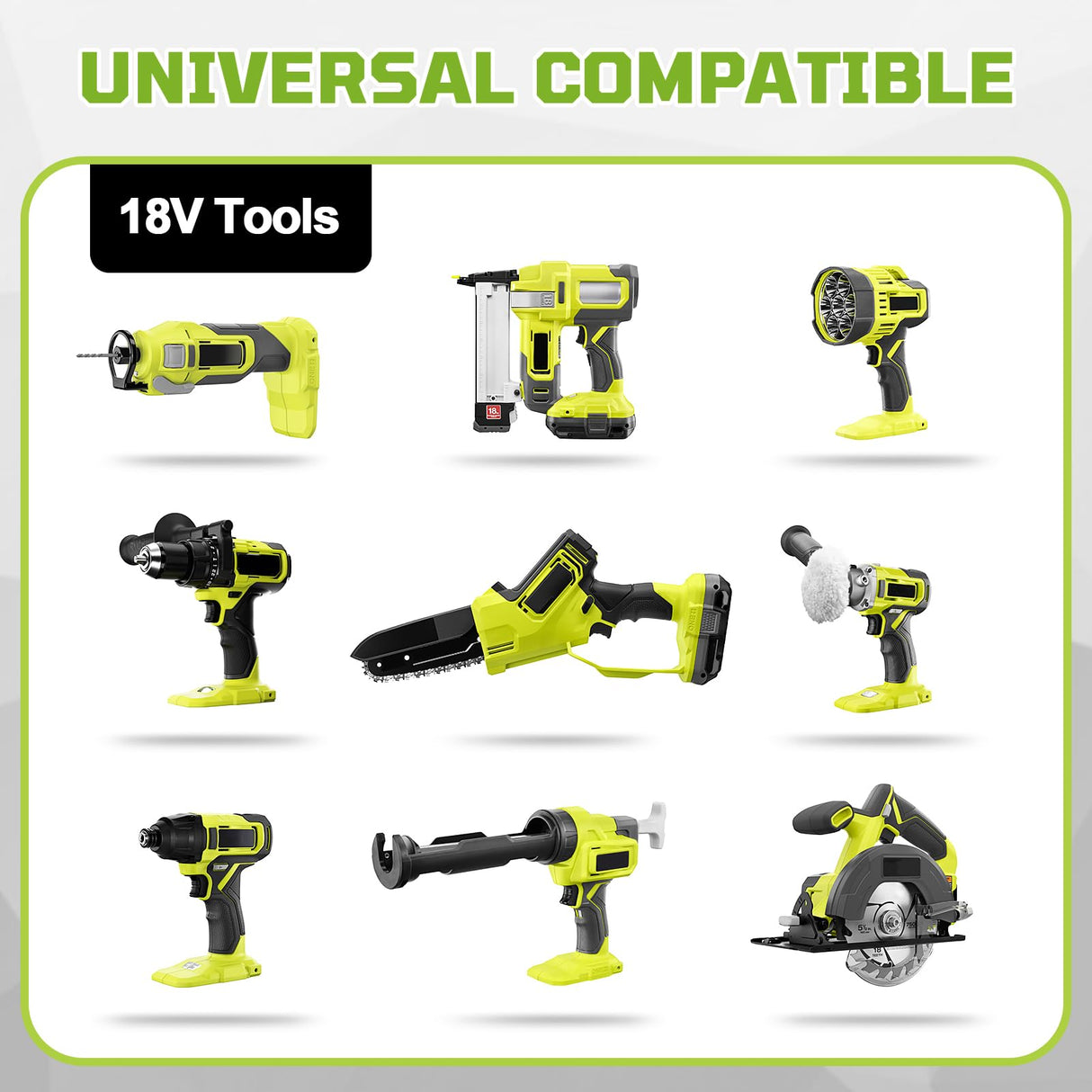 VINIDA 2Pack 3.0Ah P102 Li-ion Replacement for Ryobi 18V Battery and Charger Compatible with Ryobi Battery 18V P190 P104 P108 VINIDA