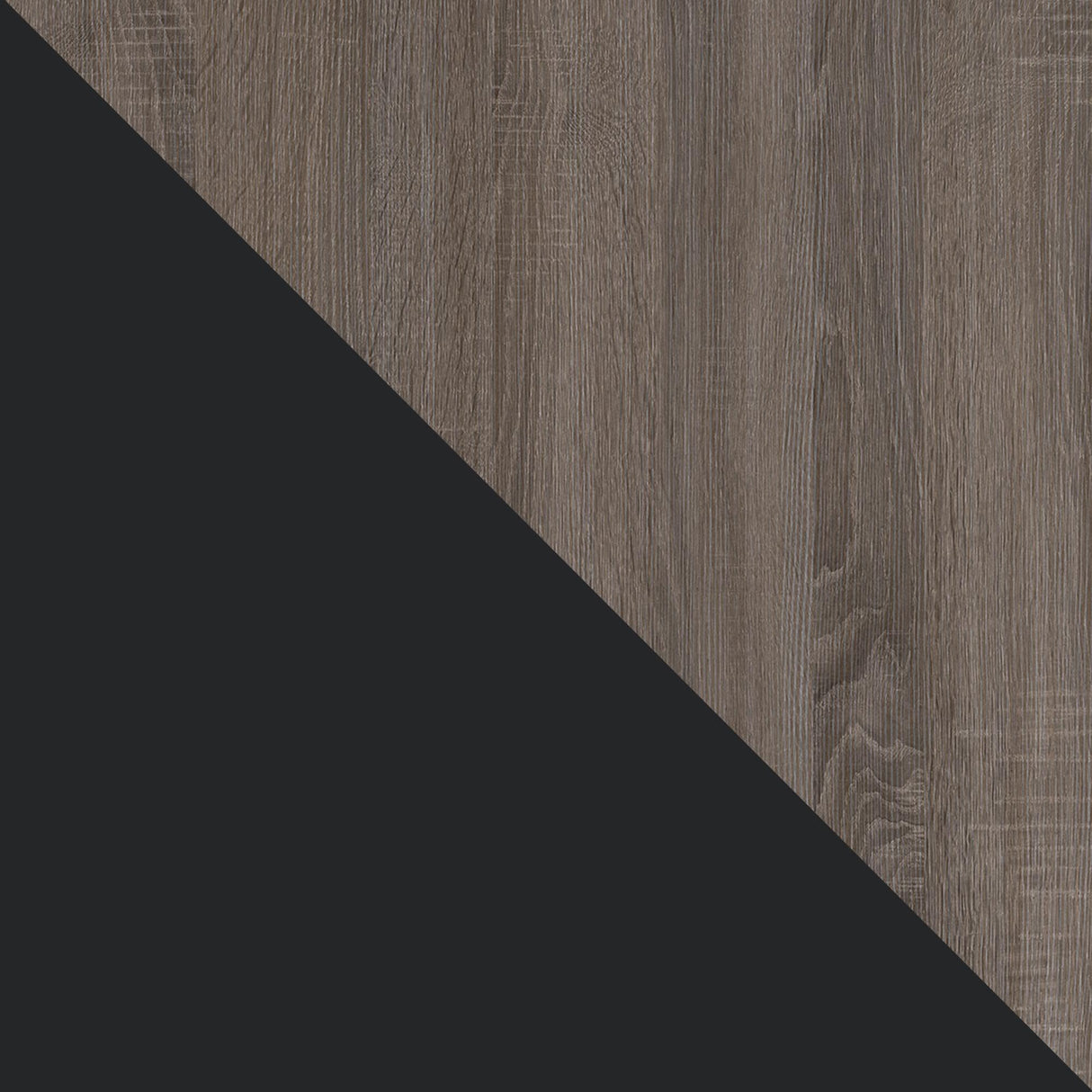 Ameriwood Home Carver Coffee Table with Open Storage, Matte Black Paint and Distressed Wood Grain Accents Ameriwood Home