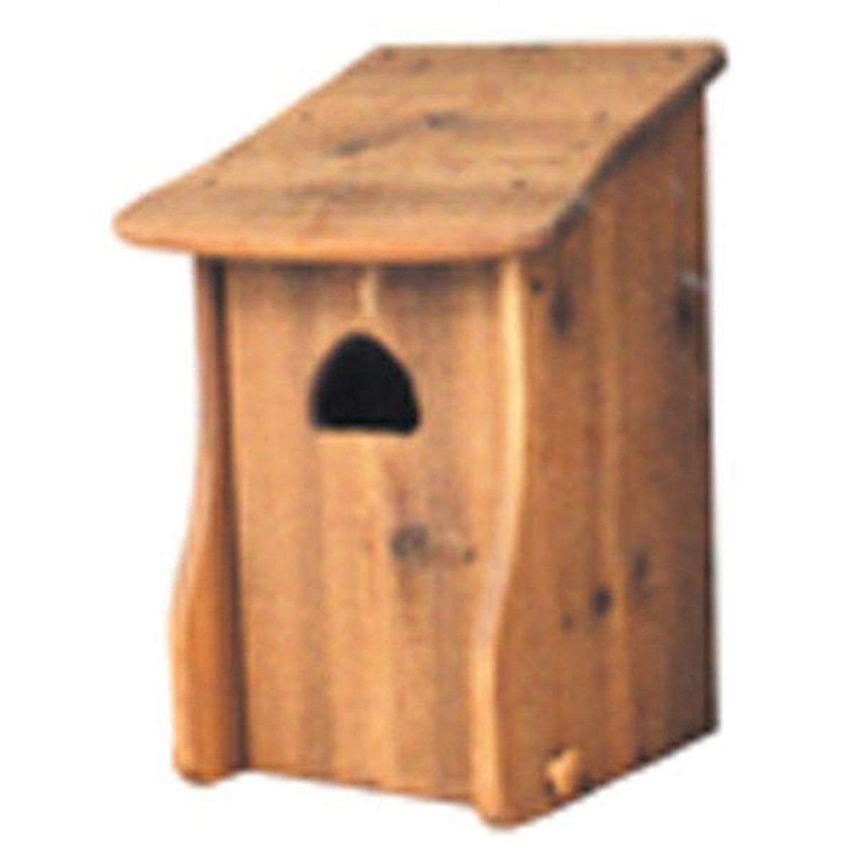 Woodcraft Project Paper Plan to Build Wood Duck House with Slant Roof WOODCRAFT