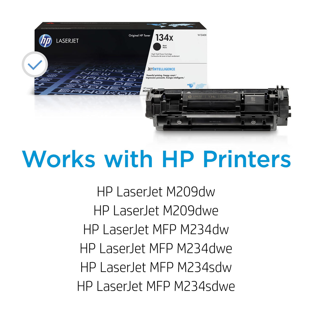 HP 134X Black High-yield Toner Cartridge | Works with HP LaserJet M209 Series, HP LaserJet MFP M234 Series | W1340X HP