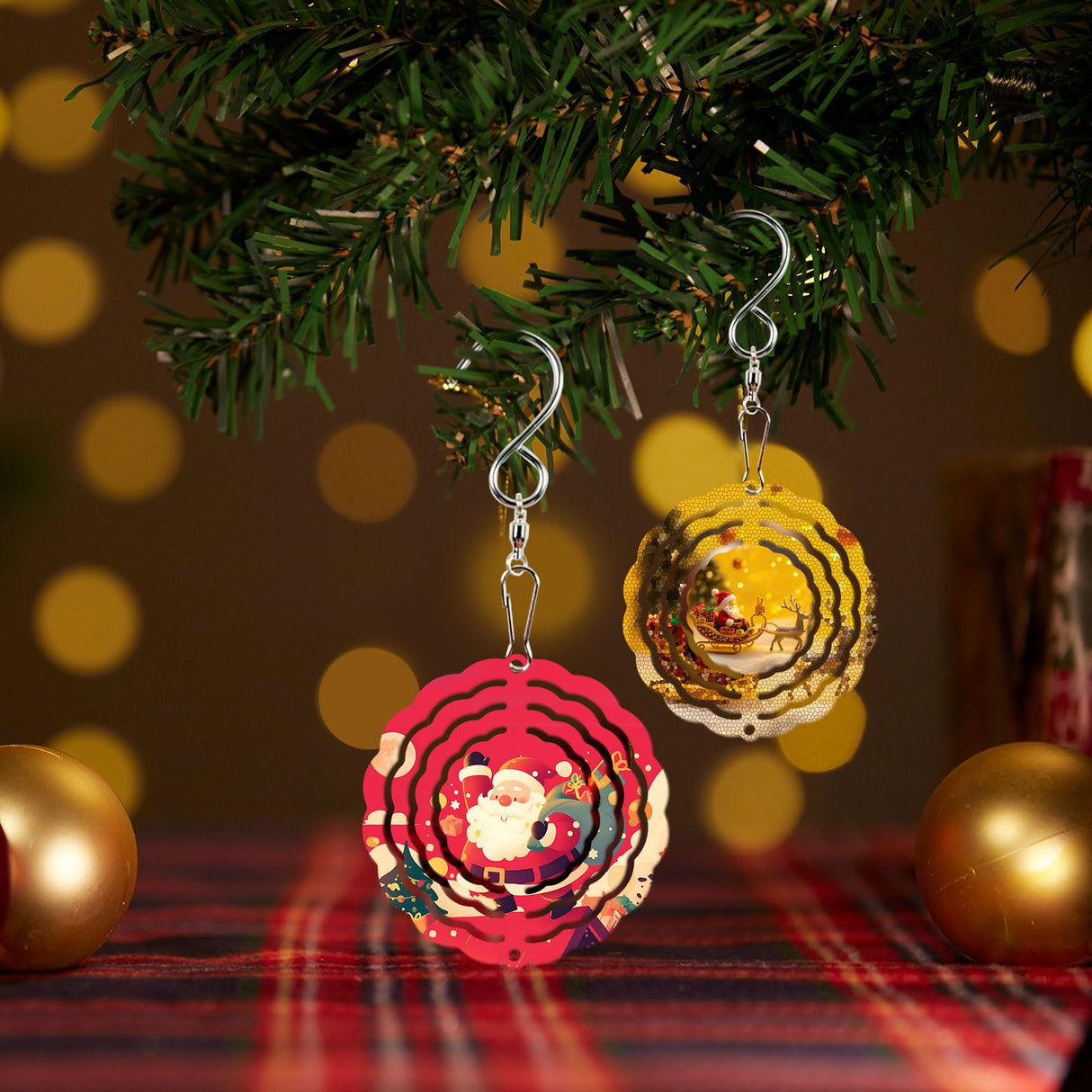 20 Pcs Sublimation Wind Spinner Blanks 3 Inch Bulk Aluminum Metal Ornaments Sublimation Blanks Products Heat Transfer Outdoor Garden Christmas Trees Decoration Sublimation Blank Wind Spinners LaiHiulaan