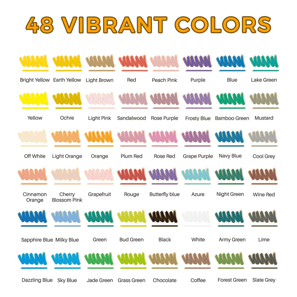 Artecho Acrylic Paint Pens 48 Colors, Dual Tip Acrylic Paint Markers with Brush Tip and Fine Tip for Rock Painting, Glass, Paper, Wood, Egg, Canvas, Ceramic, Fabric, leather, DIY Crafts Artecho