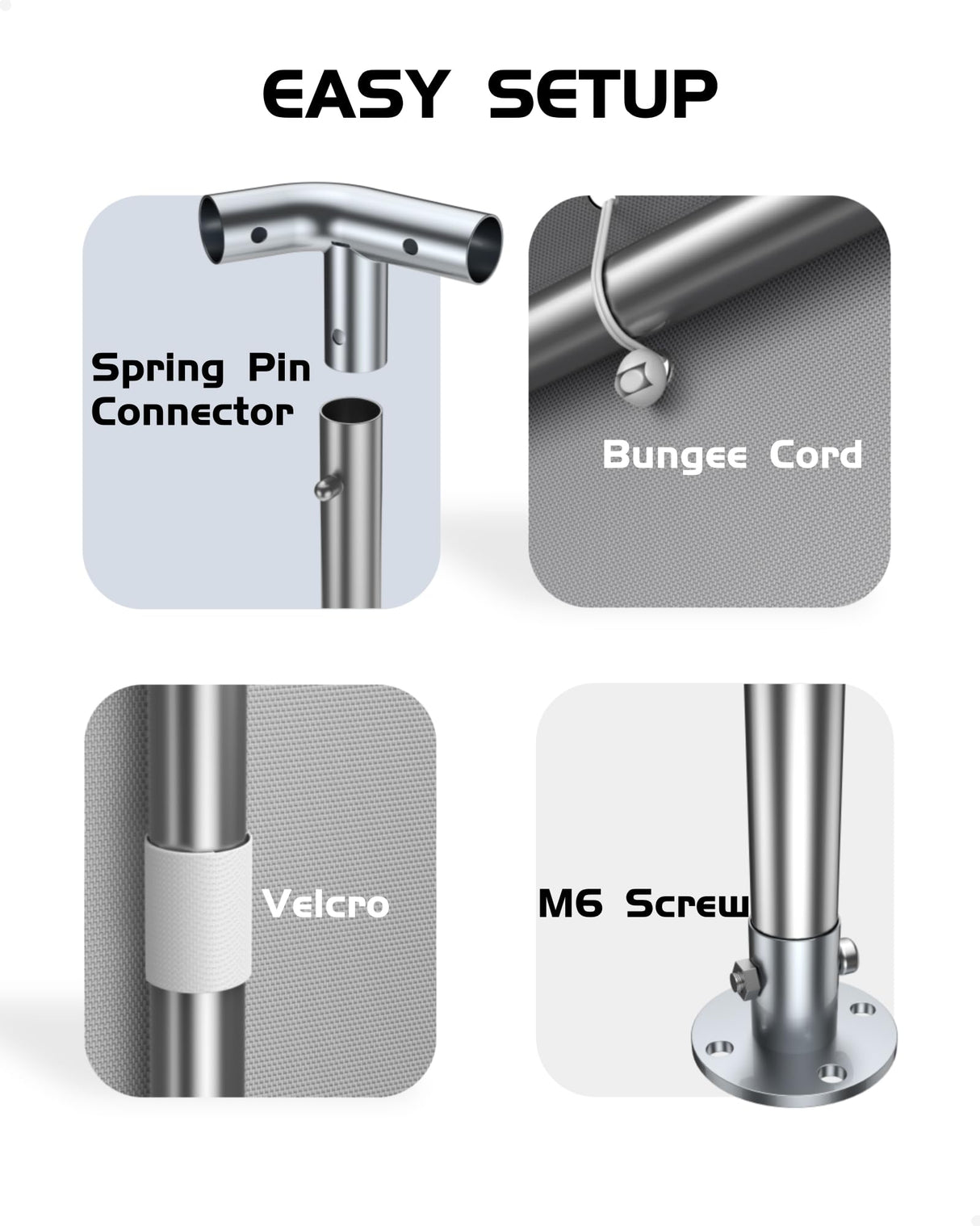 GAOMON 13x20 Ft Heavy-Duty Carport with Detachable Sidewalls, Front and Rear Doors, Sandbags and All-Season Waterproof Fabric Suitable for Cars, Boats, Trucks and Motorcycles (Silver Grey) GAOMON