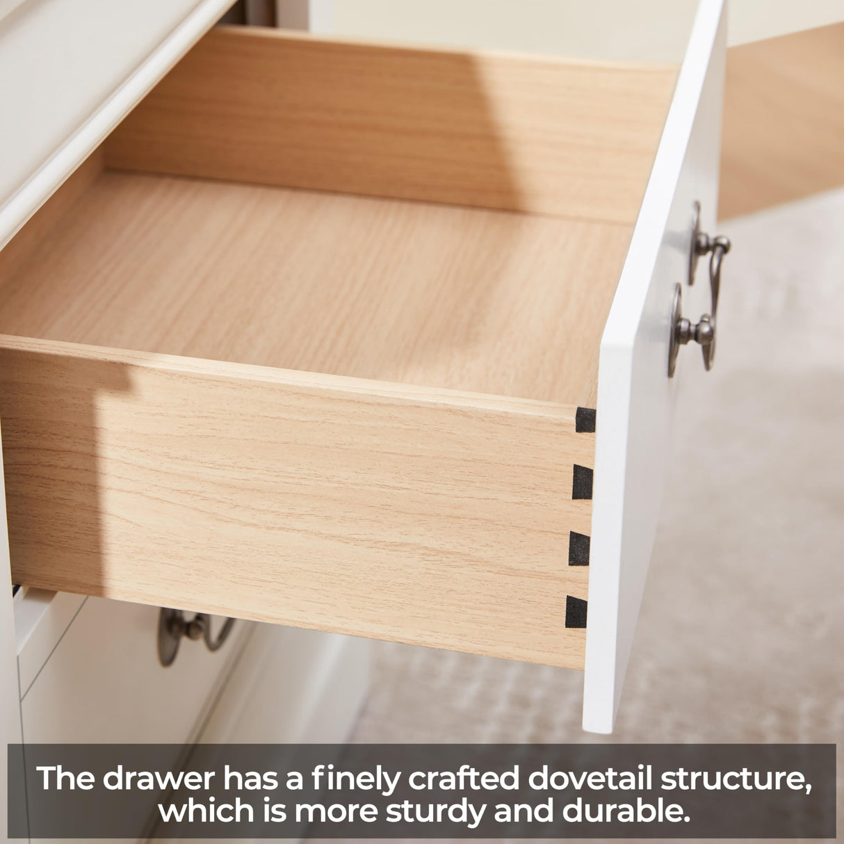 Yaheetech Fully-Assembled Nightstand with Drawers, Classic 2-Drawer Nightstand Large Bedside Table with Storage, Wooden Painted Storage Cabinet for Bedroom, 21.5″L×16″W×24.5″H, White Yaheetech