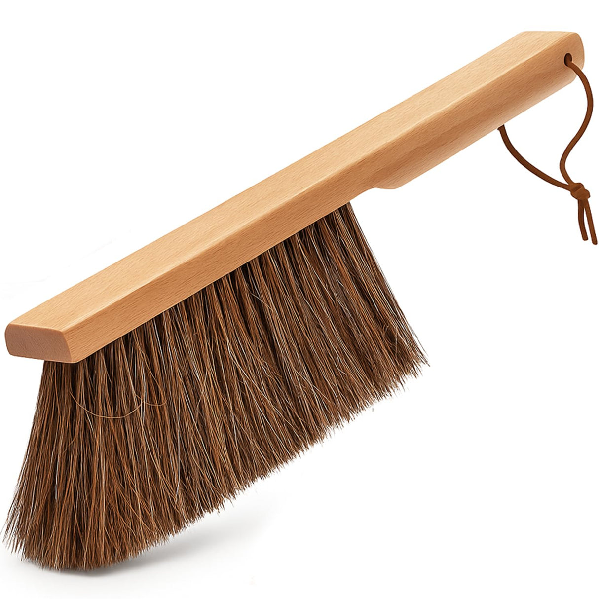Takavu Multi-Purpose Counter Brush with Solid Wood Handle, Natural Horsehair Bristles for Gentle Dusting of Furniture, Drafting, Patio, Fireplace Cleaning, Shop Brush, Woodworking Tool & Accessories TAKAVU