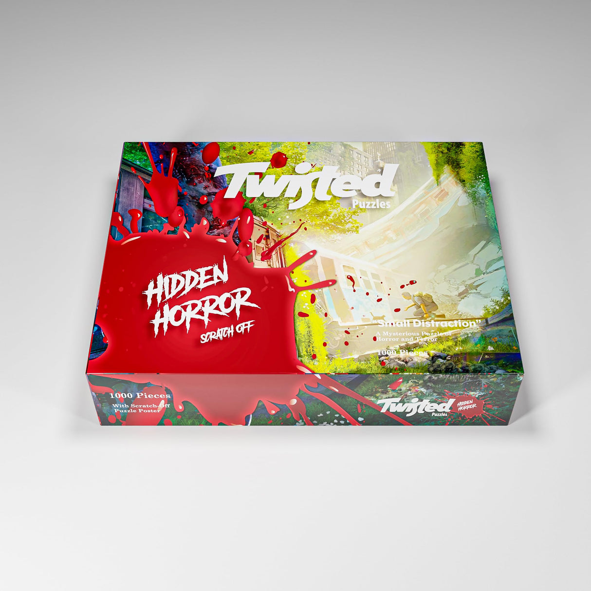 Twisted Puzzles - Hidden Horror Series: Small Distraction, 1000 Piece Adult Jigsaw Puzzle, Halloween Puzzle, A Scare for Those Who Dare Twisted Puzzles