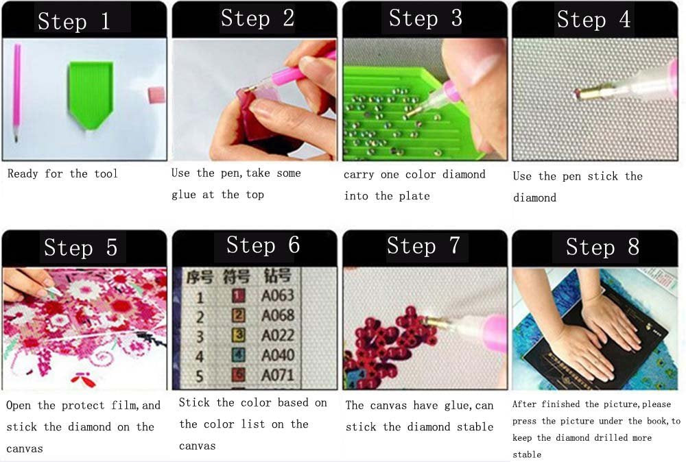 YALKIN 5D Diamond Painting Kits for Adults, DIY Diamond Number Rhinestone Painting Kits for Adults and Embroidery Diamond Arts Craft Home Decor 11.82X11.82 inch (Love You More Today) … YALKIN