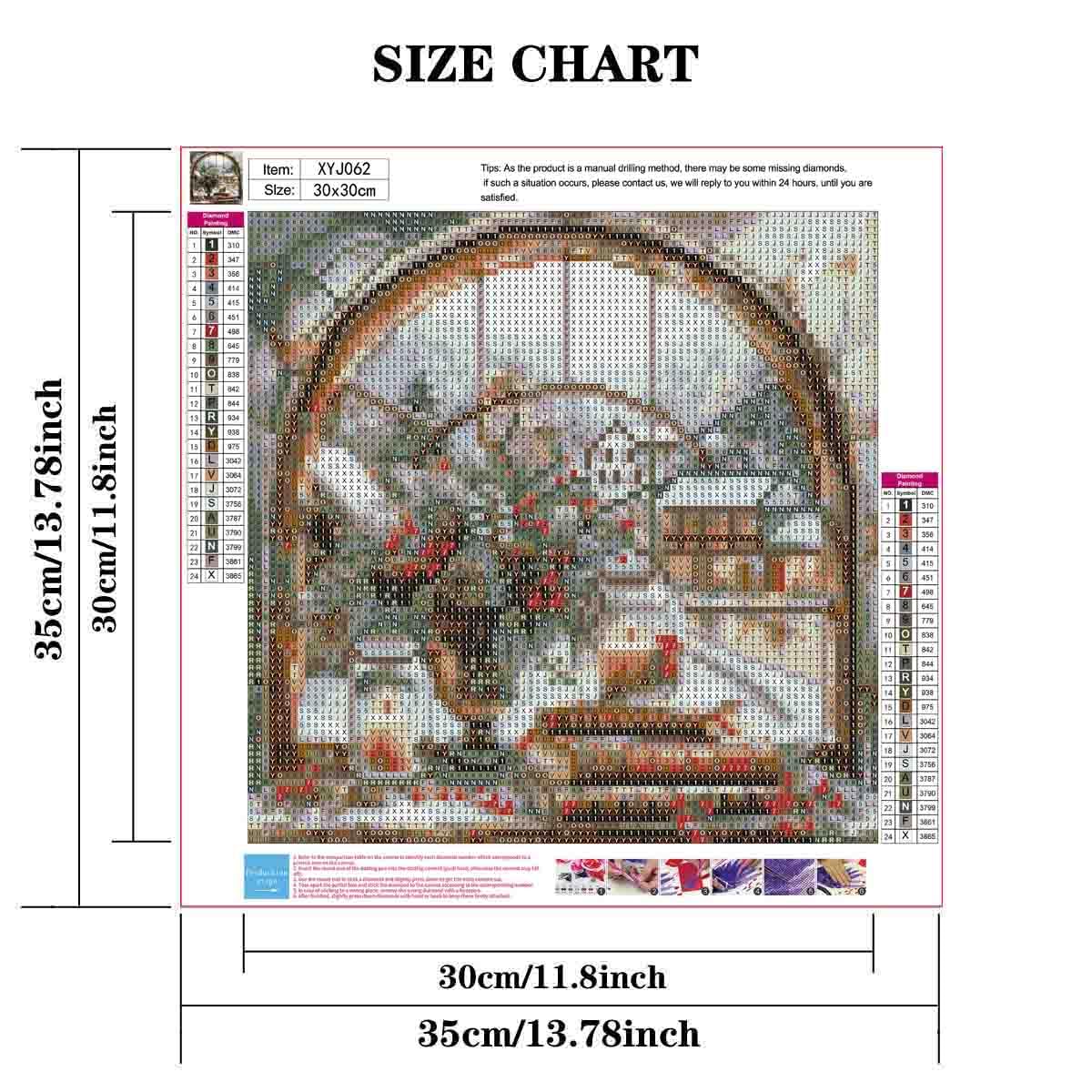 wavaiov Christmas Diamond Painting Kits for Adult, Xmas Winter Snow Landscape Diamond Art Kits for Beginners, DIY Full Drill Rhinestone Diamond Dots Gem Painting Art Craft for Home Decor 12x12Inch wavaiov