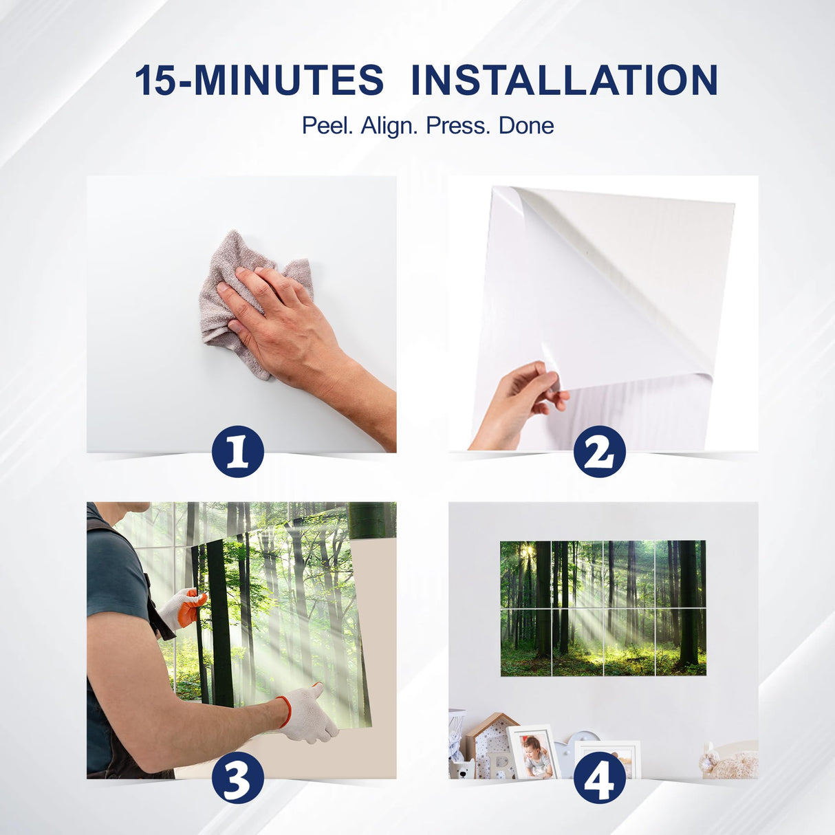 Mollywell Art Acoustic Panels, Sound Proofing, Wall Decoration, Suitable for Nature-Inspired Room Soundproofing & Vibrant Aesthetics (Forest Summer), 48x32x0.4 Inch Mollywell