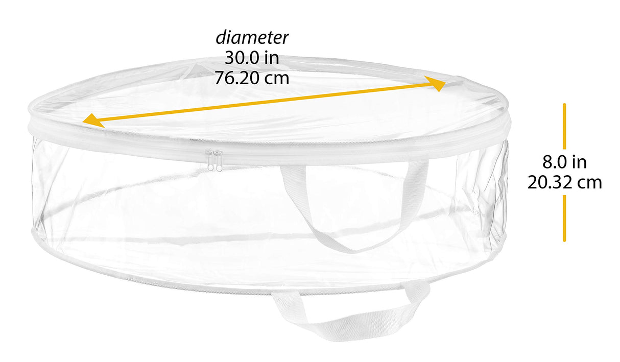 Whitmor Clear Everyday Wreath Bag Whitmor