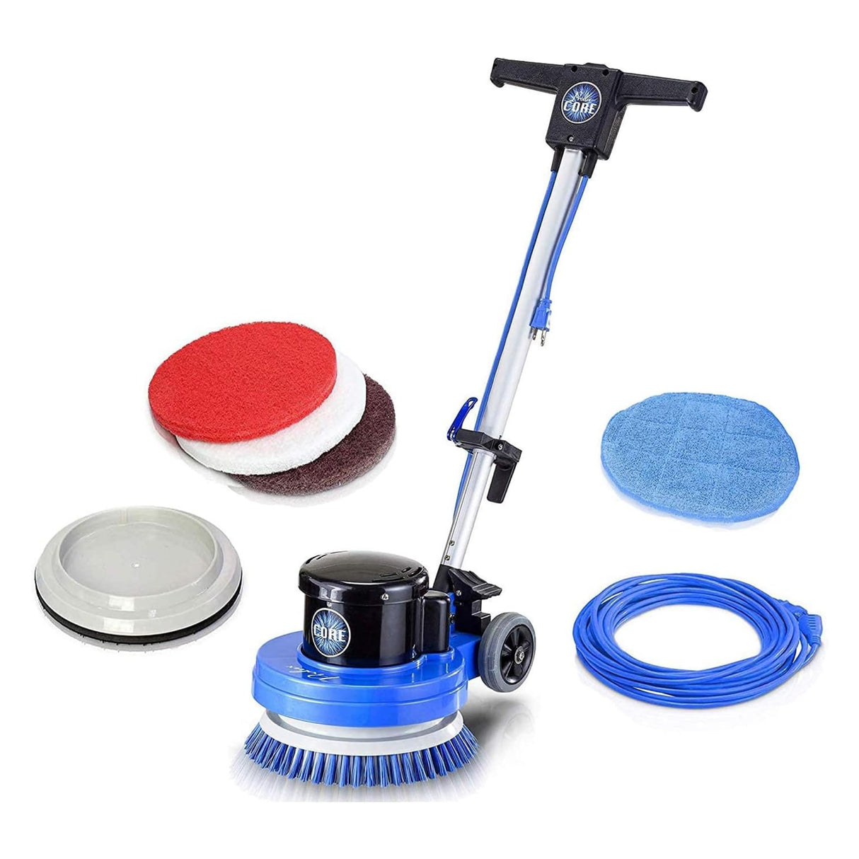 Prolux Core 13 inch Electric Floor Buffer Scrubber and Polisher Machine - All Floor Surfaces Prolux