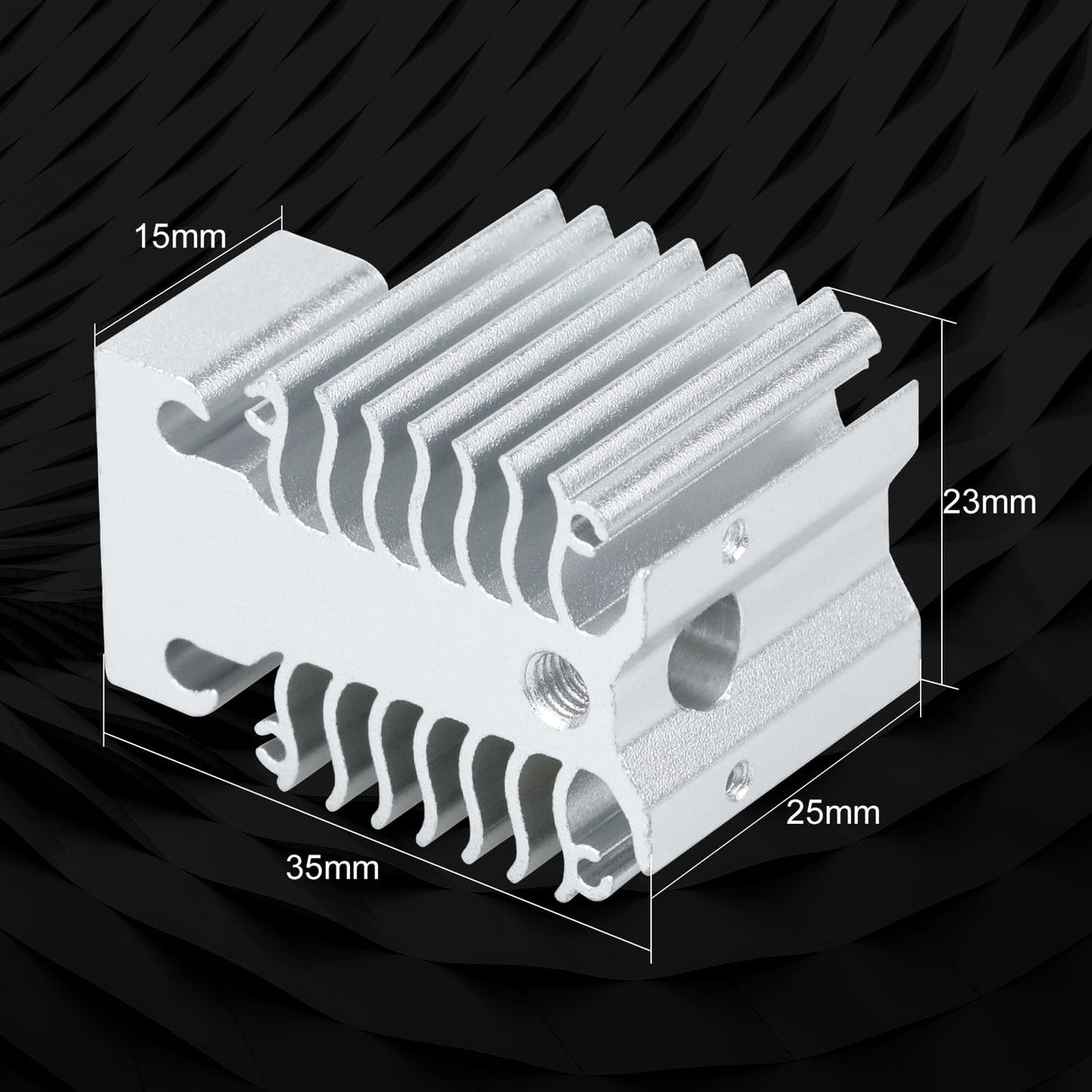 3D Printer xirbbo Heat Dissipation Block, Ender 3 V3 Silver Aluminum 3D Printer Heatsink Radiator, Hotend Replacement Parts 3D Printing Heatsink Accessory, for Ender 3 V3 KE and Ender 3 V3 SE Xirbbo