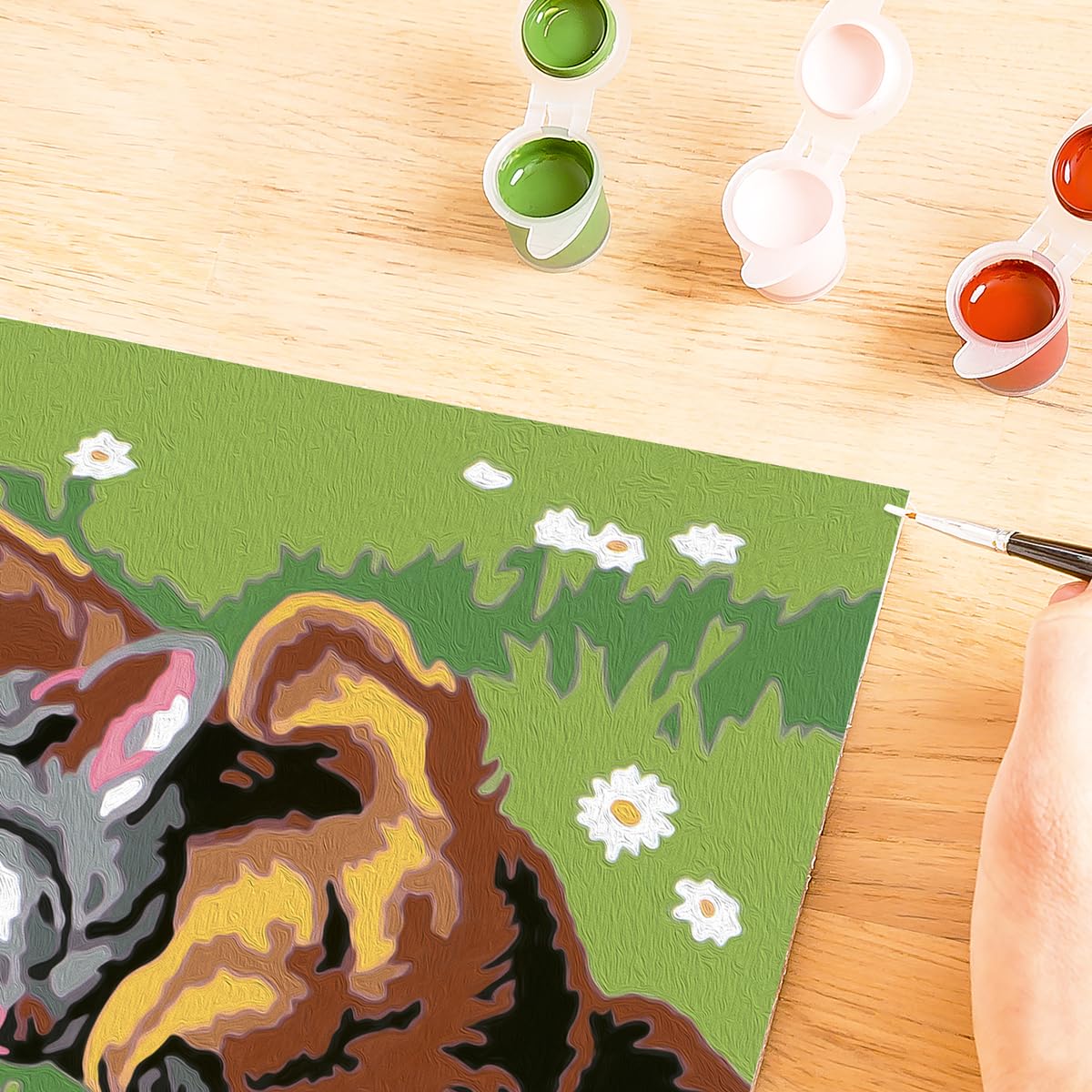 Ravensburger CreArt Sleeping Cat & Dog Paint by Numbers Kit | Easy-to-Use for Kids | Perfect for Home Decor | Ideal Gift for Aspiring Artists - Ages 7 & Up Ravensburger