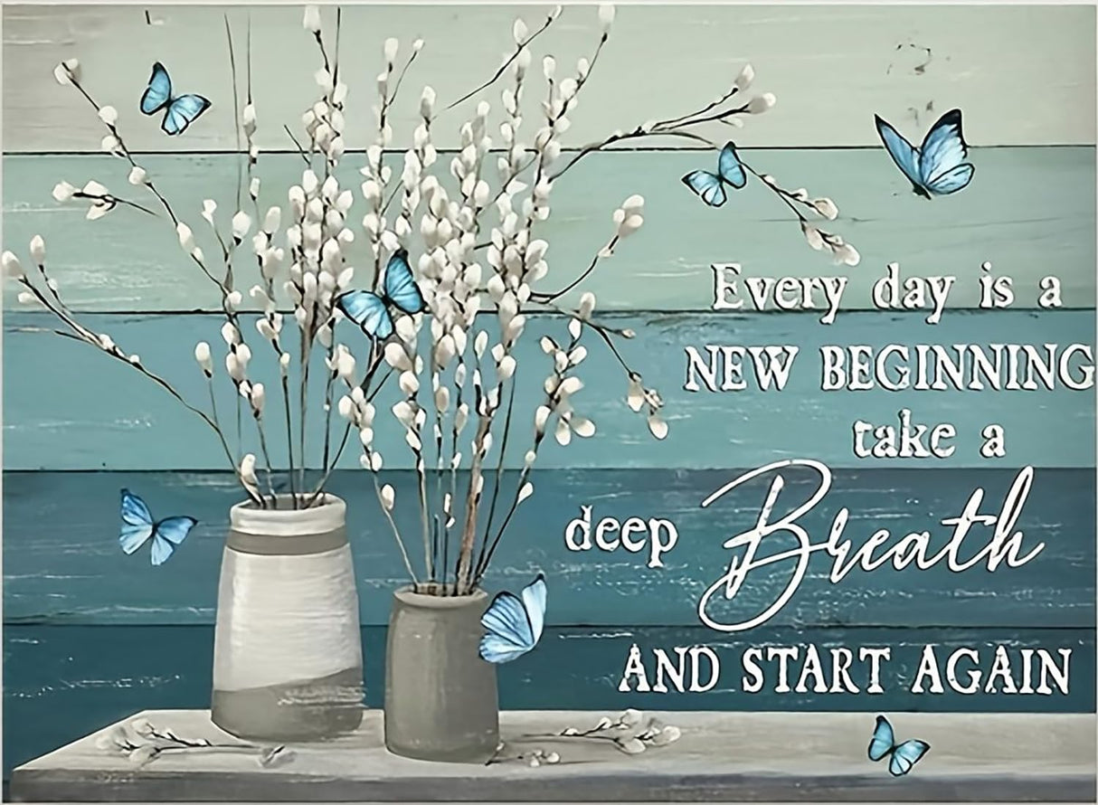 ARPADAMO Diamond Art Kits for Adults,5D Inspirational Diamond Painting DIY Flower Diamond Art Diamond Painting Kits for Adult,Round Full Drill Diamonds, Diamond Art Kits for Home Decor-12x16inch ARPADAMO