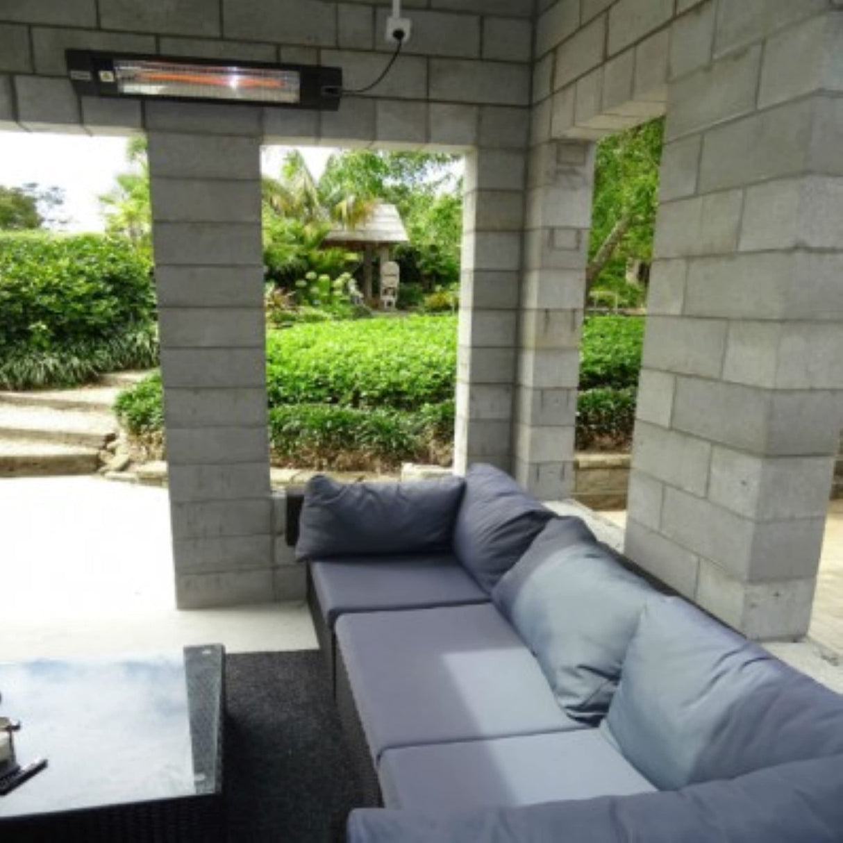 Dr Infrared Heater DR-238 Carbon Infrared Outdoor Heater for Restaurant, Patio, Backyard, Garage, and Decks, Standard, Black DR. INFRARED HEATER