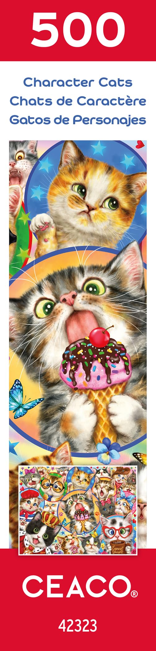 Ceaco - Character Cats - 500 Piece Jigsaw Puzzle Ceaco