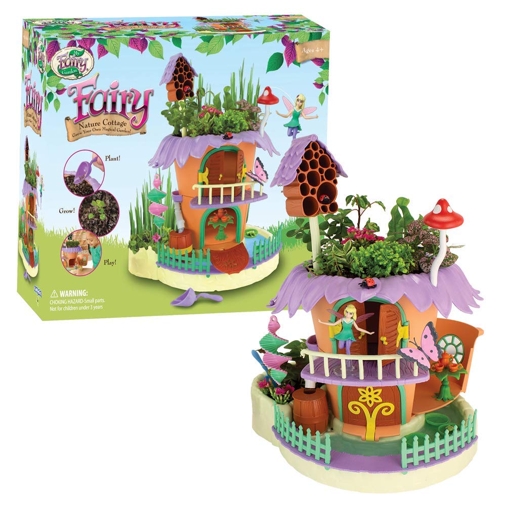 My Fairy Garden — Nature Cottage Toy Figurine and Plant Kit — Grow Your Own Magical Garden with Fairy Isla — Ages 4+ PlayMonster