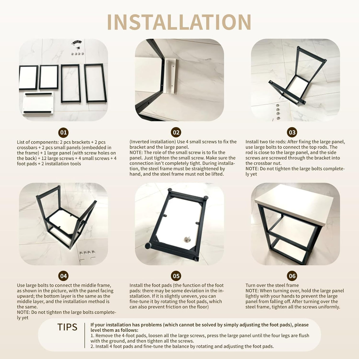 Avolander Fish Tank Stand Metal Aquarium Stand 20-29 Gallon, Double Layer Metal with Storage Weight Capacity 660lbs, 31.5 X 27.56 X 17.72 inch, White Avolander