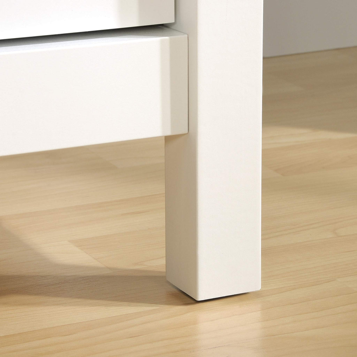 Sauder Cottage Road Dresser, L: 56.77" x W: 19.29" x H: 35.35", Soft White finish Sauder