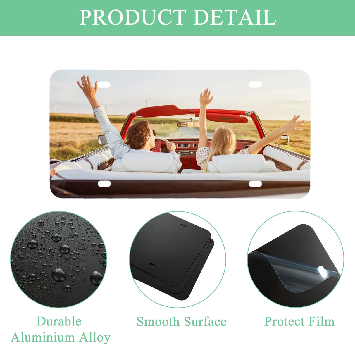 MUXHEL 15 Pcs Sublimation Blank License Plate, 12"×6" Black Aluminum Alloy Automotive License Plate Tag for Custom Design Work and DIY MUXHEL