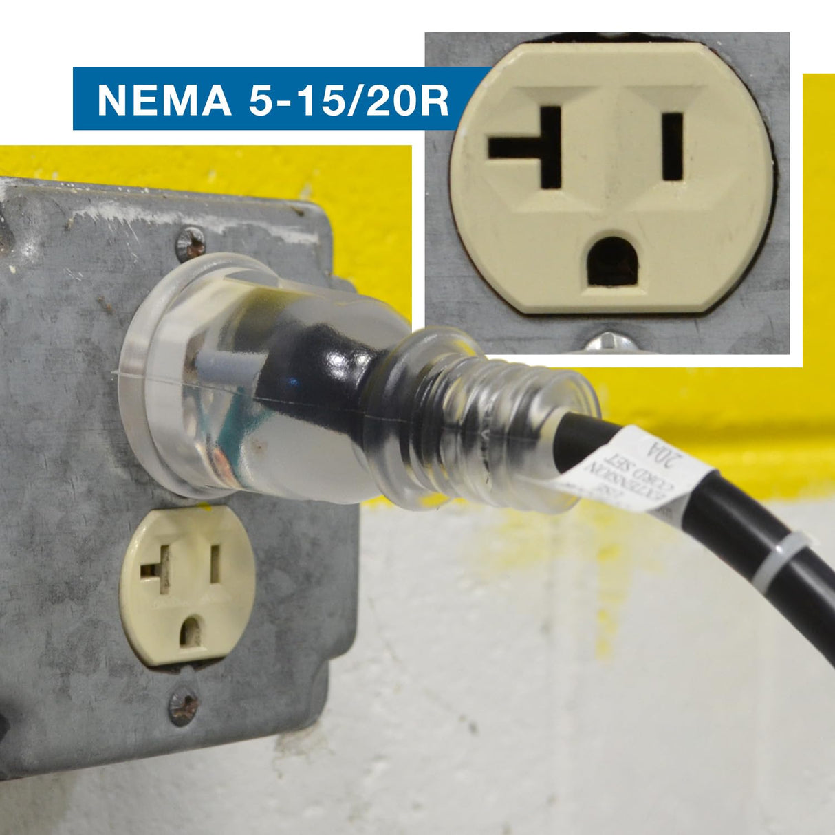 Conntek 20520-050 NEMA 5-20 Outdoor Extension Cord 20 Amps 125 Volts, 50 Feet Conntek