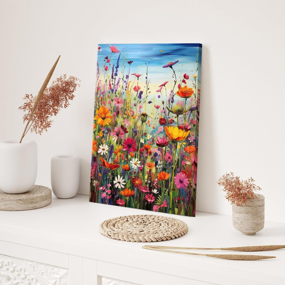 88iiAii Paint by Numbers Kit for Adults Beginner, Painting by Number Flowers with 3 Brushes and Acrylic Can Be Used As A Gift Or Wall Decoration, with Gift Box(16x20 Inch) 88iiAii