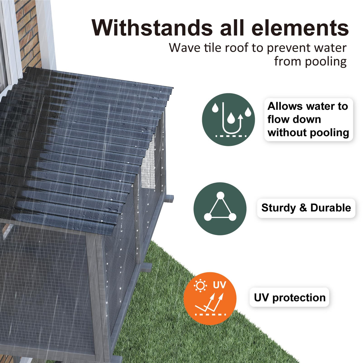 TIMHAKA Cat Catio, Cat Window Perch for Large Indoor Cats - for Sunbathing, Napping & Overlooking, Wooden Cat Window Hammock for Safely Enjoying The Outdoor Sights Scents and Sounds TIMHAKA